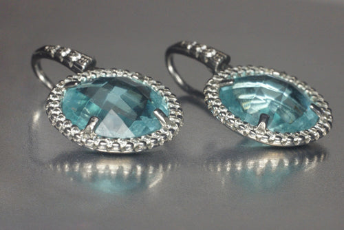 Aquamarine Drop Earrings