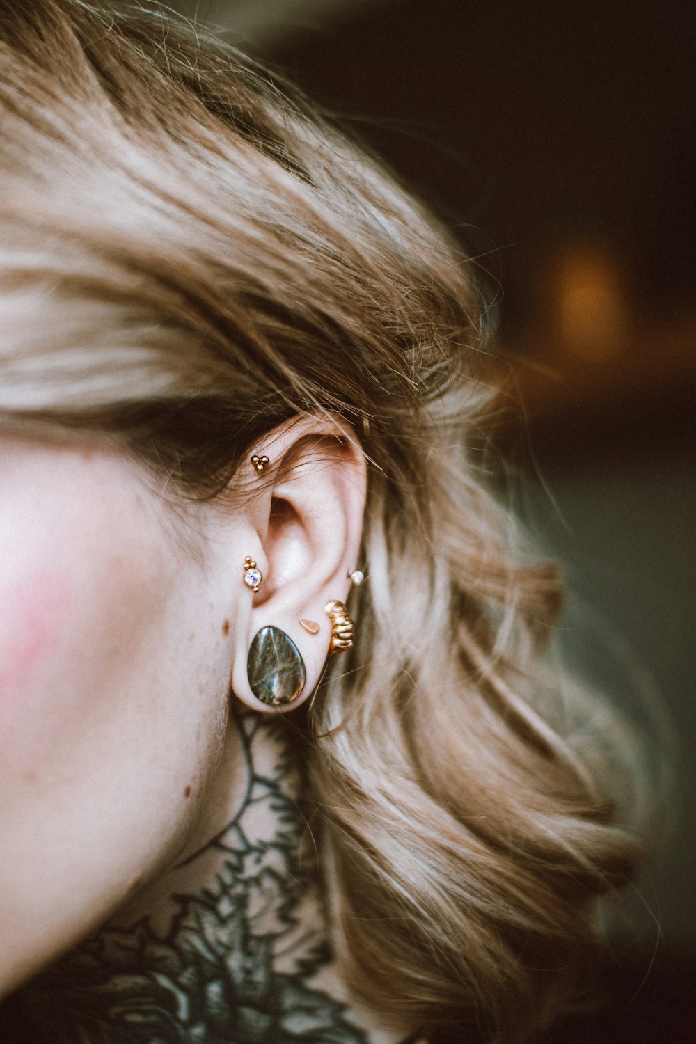 Petal Cluster Studs worn